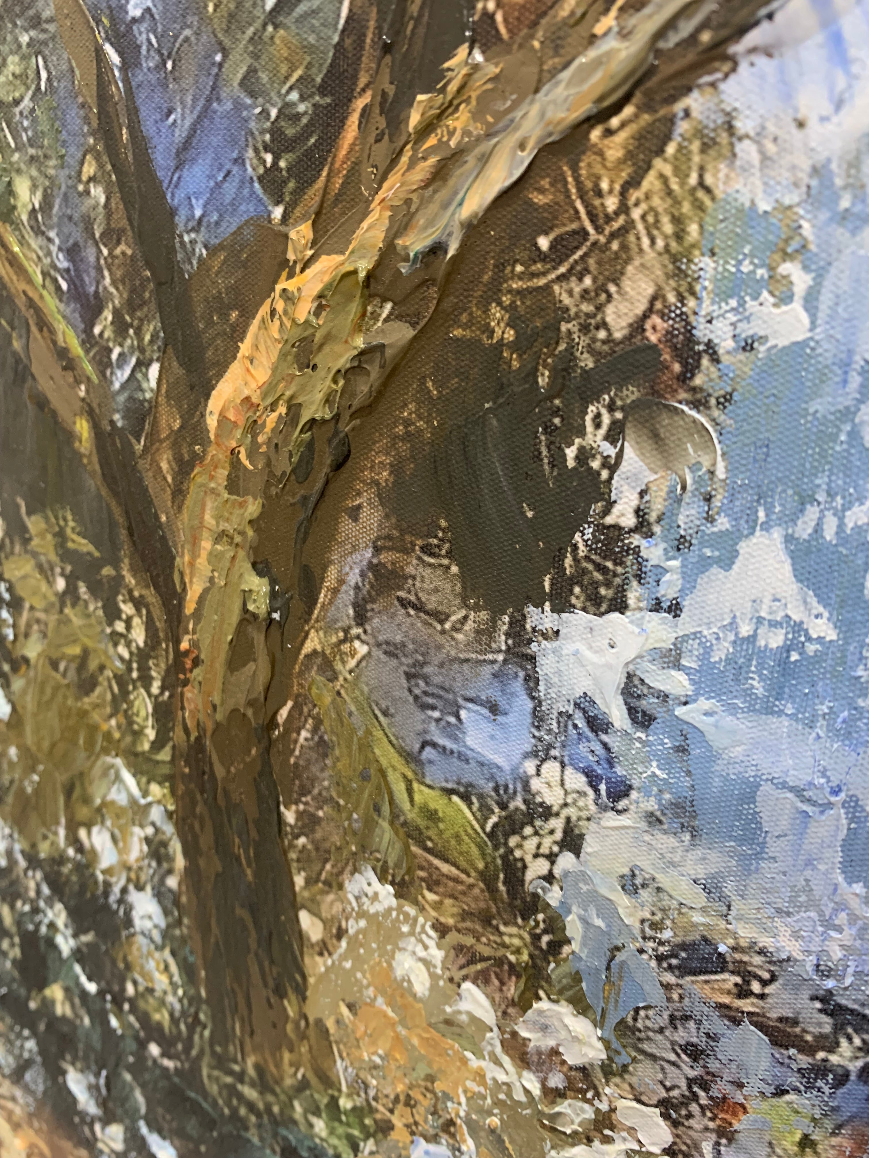 Kever Rachel | Blue, Green & Stone | Vertical