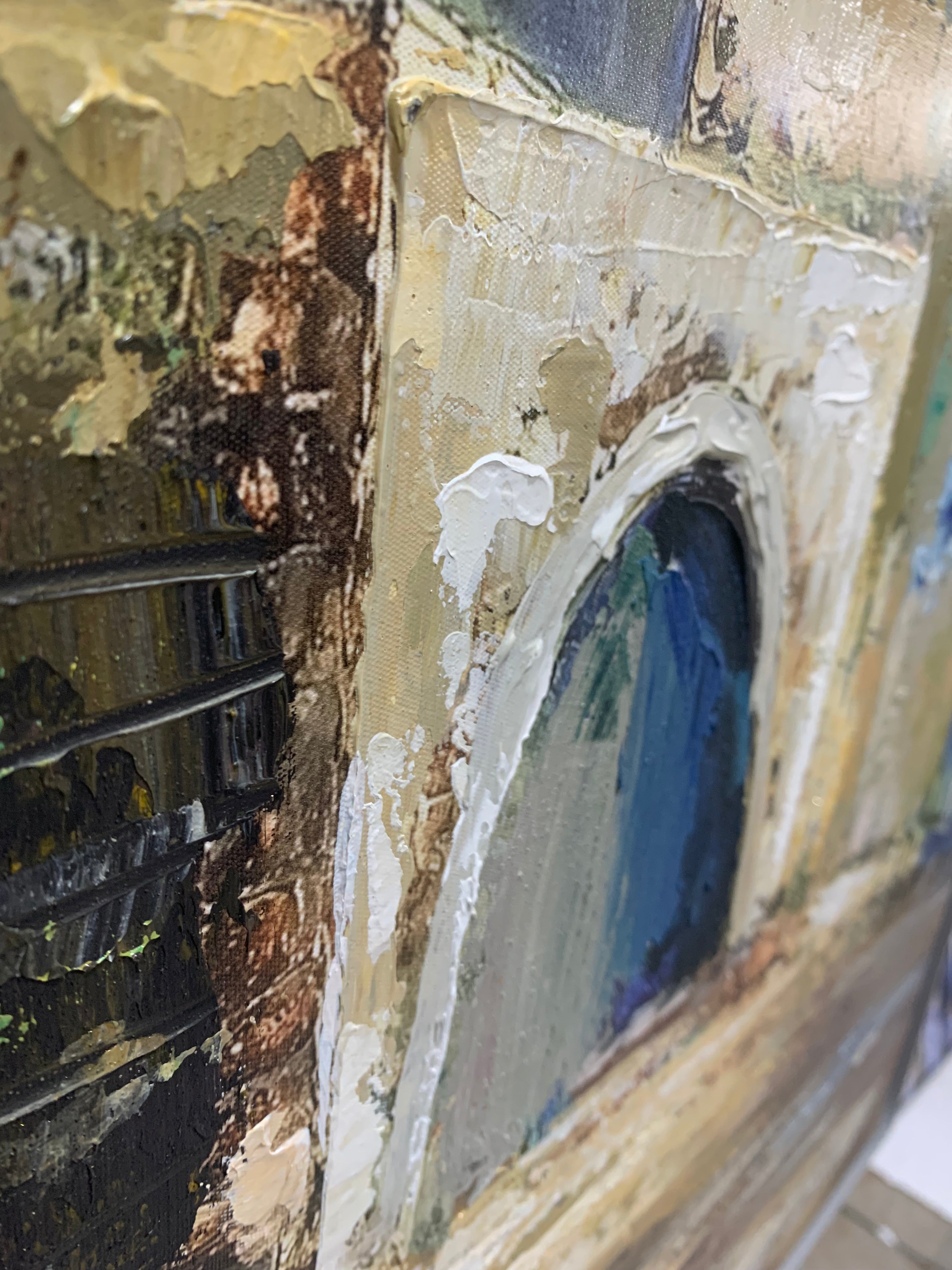 Kever Rachel | Blue, Green & Stone | Vertical